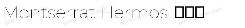 Montserrat Hermos字体转换